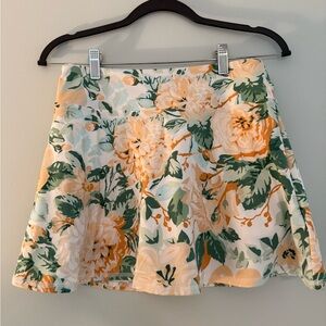 Laura Ashley Orange and Pink Golf Mini Skirt